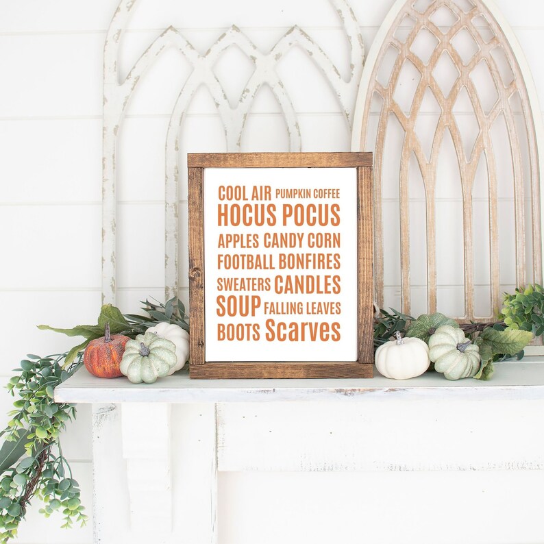 Fall Favorites Print Entrance Wall Art Hallway Prints Foyer Etsy