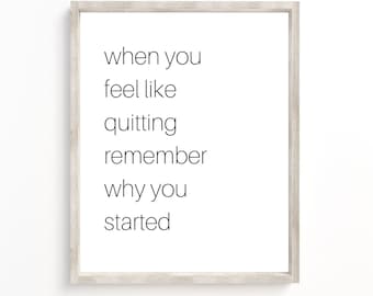 Inspirational Quote Print: Gym & Fitness Wall Decor (Digital Download)