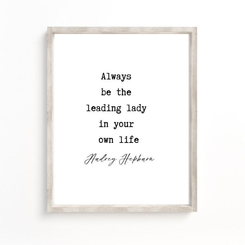 Always Be the Leading Lady in Your Own Life Gift for - Etsy
