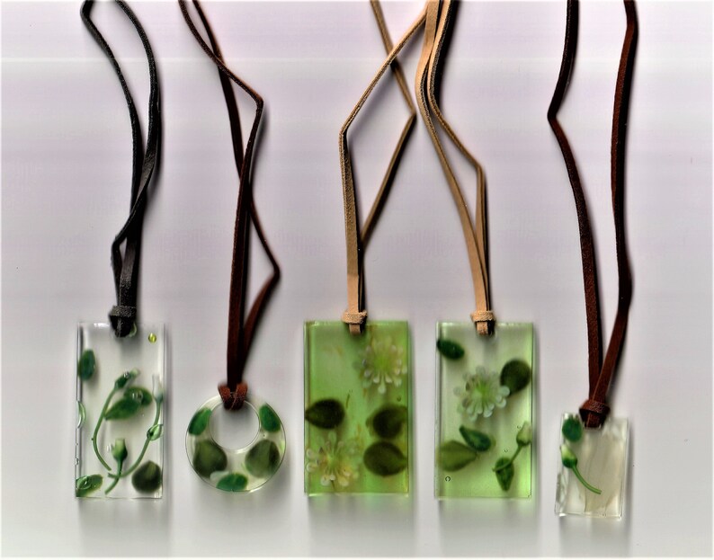 Resin Pendant Necklaces Etsy