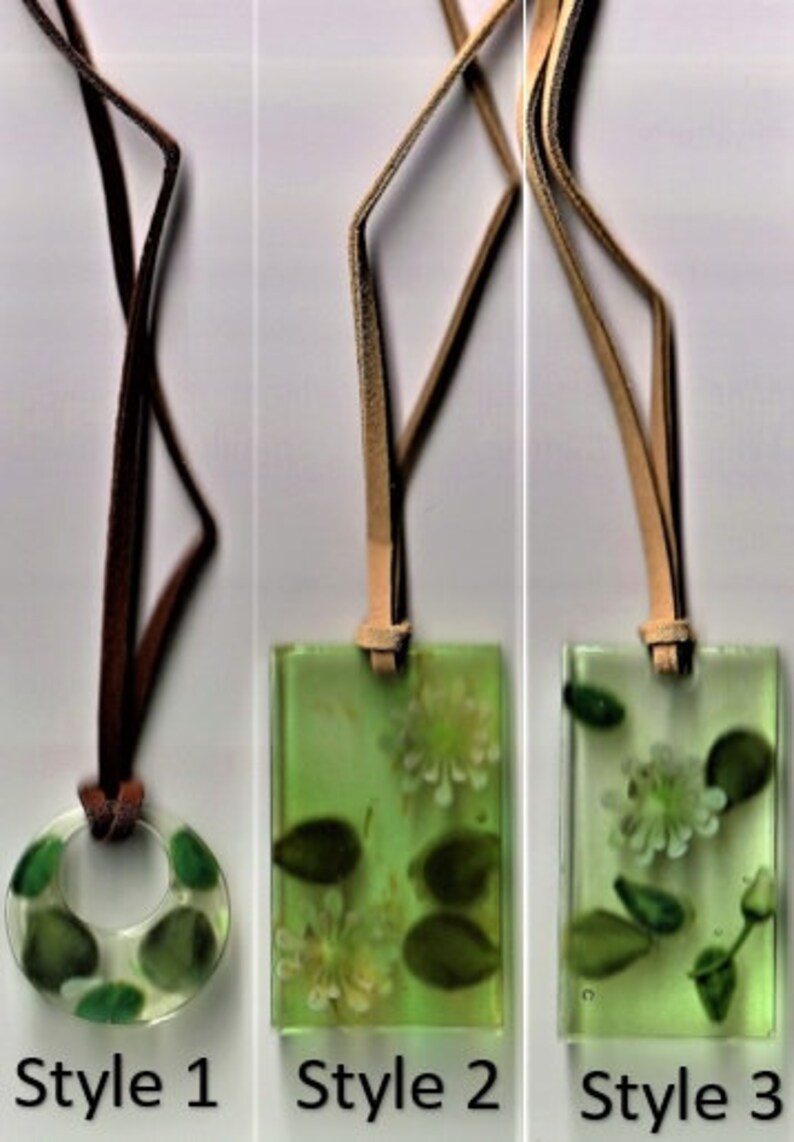 Resin Pendant Necklaces Etsy