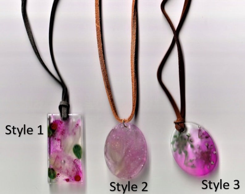 Resin Pendant Necklaces Etsy