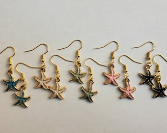 Starfish Charm Earrings