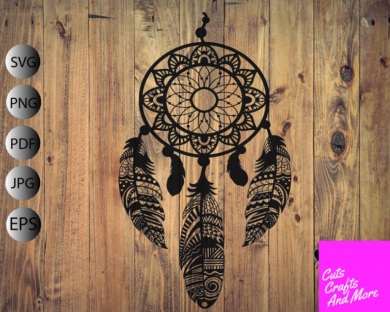 Free Free 69 Crescent Moon Dreamcatcher Vinyl Dream Catcher Svg Free SVG PNG EPS DXF File