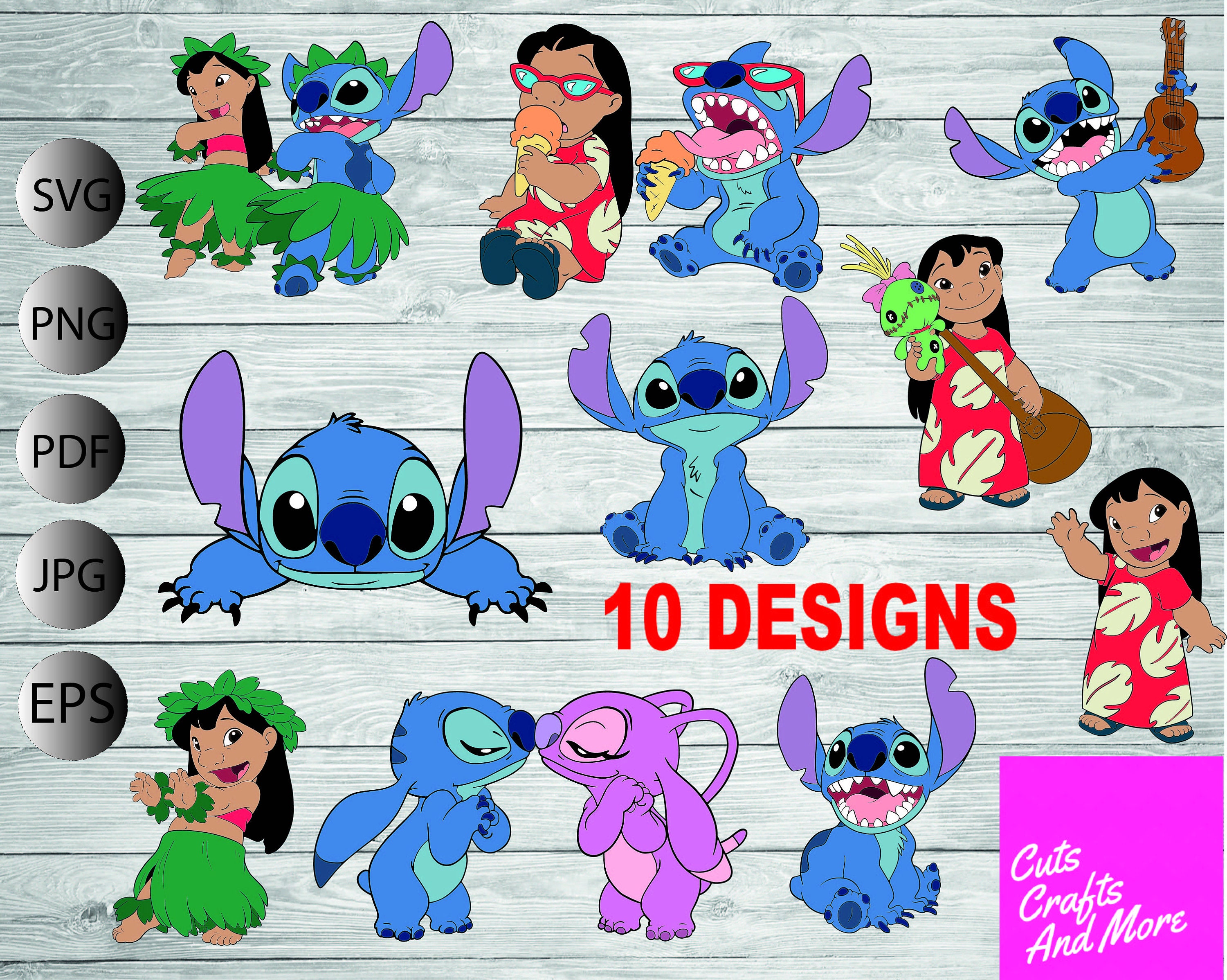Download Lilo And Stitch Svg Bundle Lilo And Stitch Clipart Disney Etsy