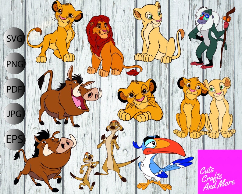 Download The Lion King Bundle Simba Nala Timon Zazu Pumbaa Etsy