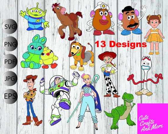 Download Toy Story Svg Bundle Buzz Svg Woody Svg Disney Svg Bo Peep Etsy
