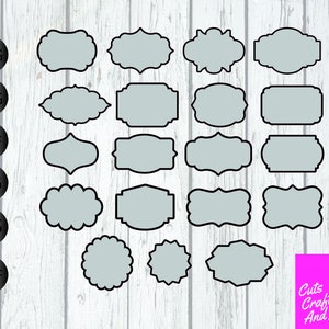 Cadre SVGs, Signe et offset, signe et cadre svgs, Tag Svgs, Étiquettes Svg, Formes Svg, Cadres Cut File, Silhouette Frame, Cut File Imprimable