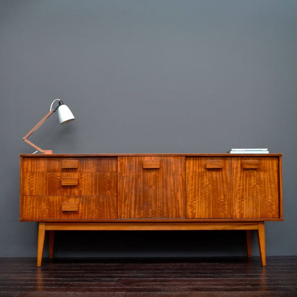 Vintage Retro Mid Century Teak Sideboard with Drawers
