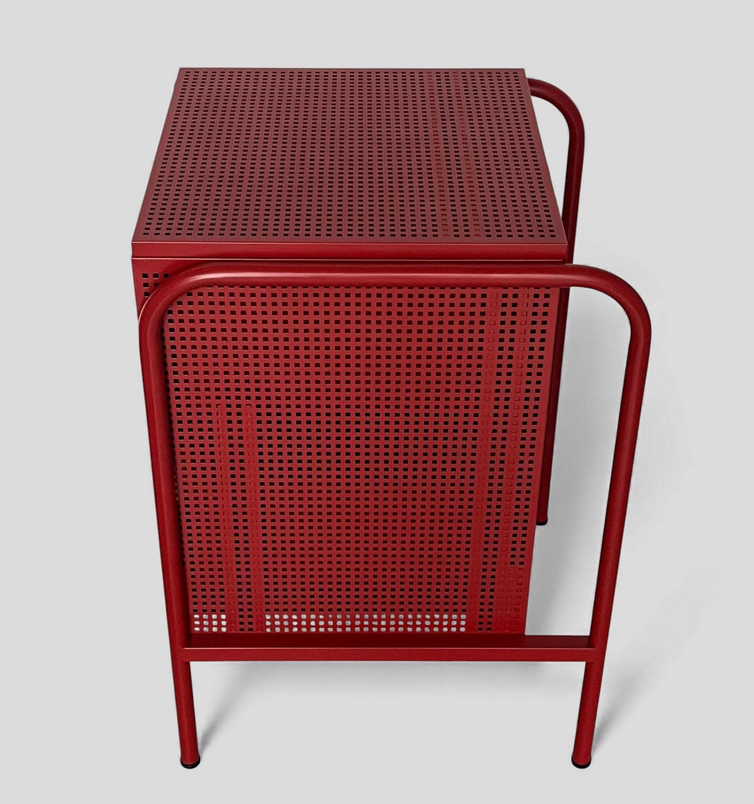 Vintage Discontinued Ikea Nikkeby Red Metal Drawers / Side Cabinet