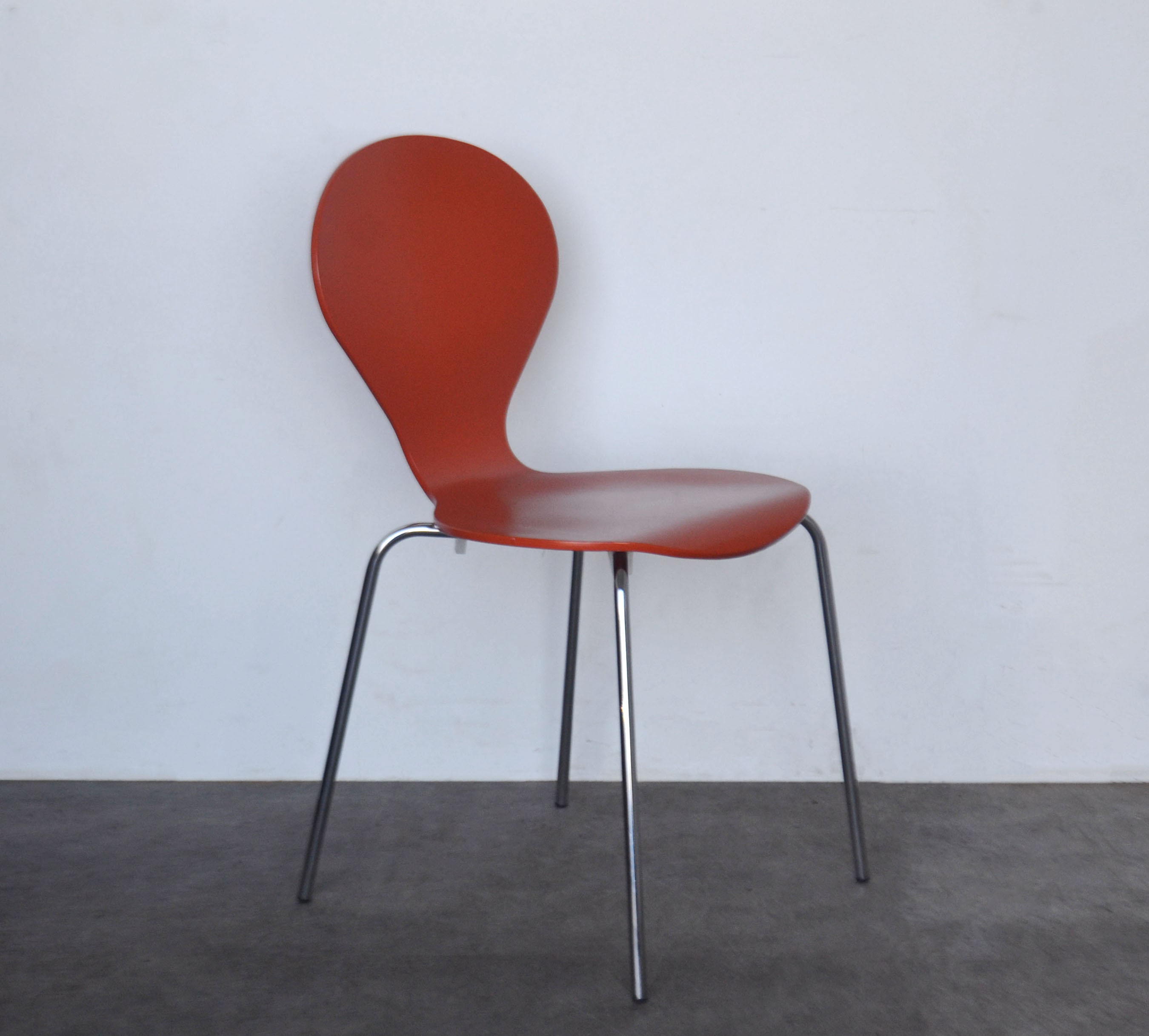 Mid Century Style Orange 'rondo' Chair by Danerka Made in Denmark