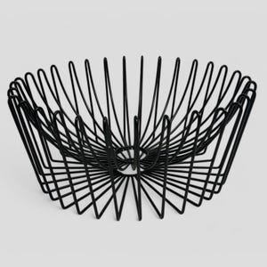 Vintage 1990's IKEA Tradig Black Wire Fruit Bowl by Ehlen