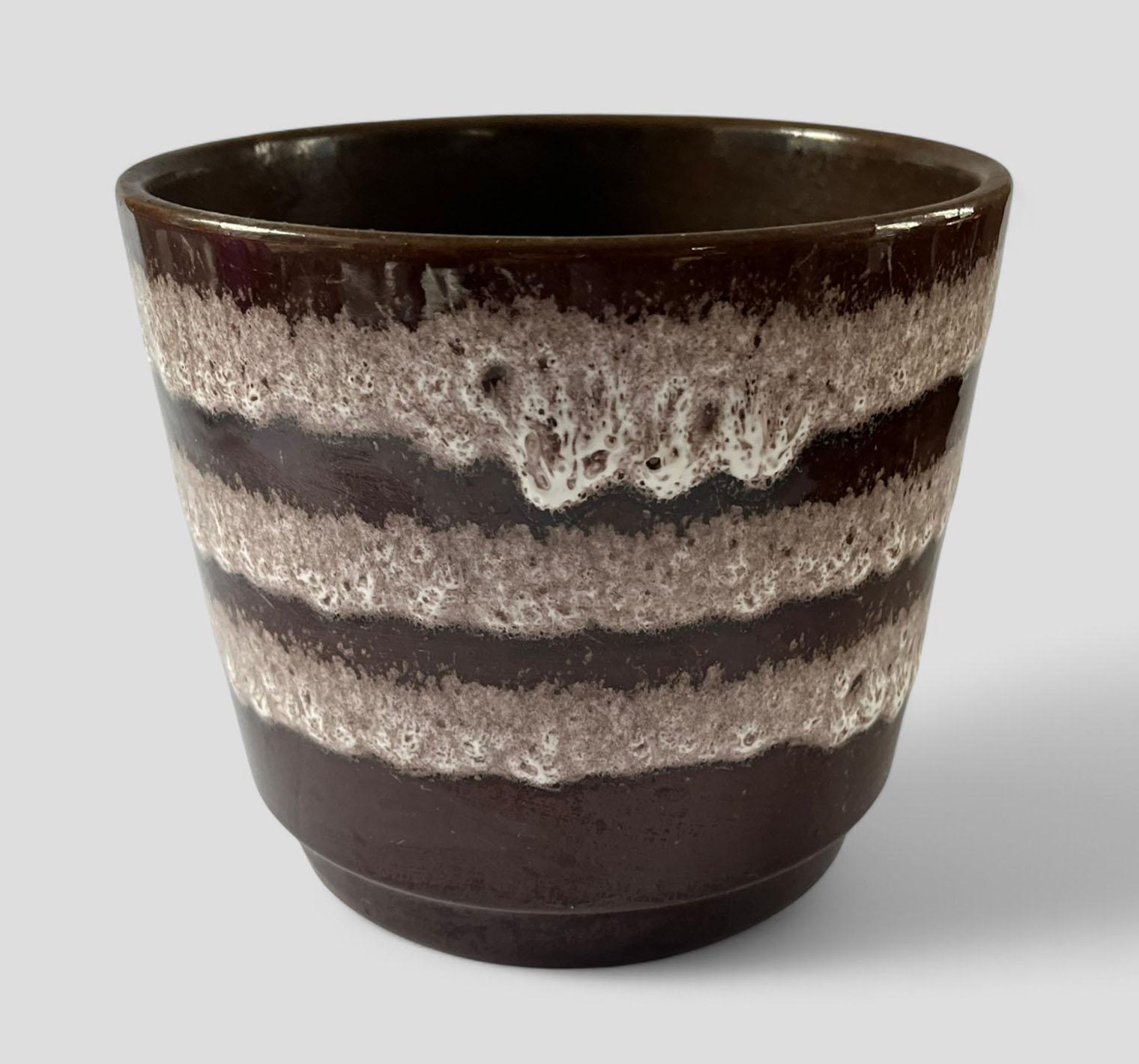 Vintage Mid Century Scheurich West Germany Pottery Fat Lava