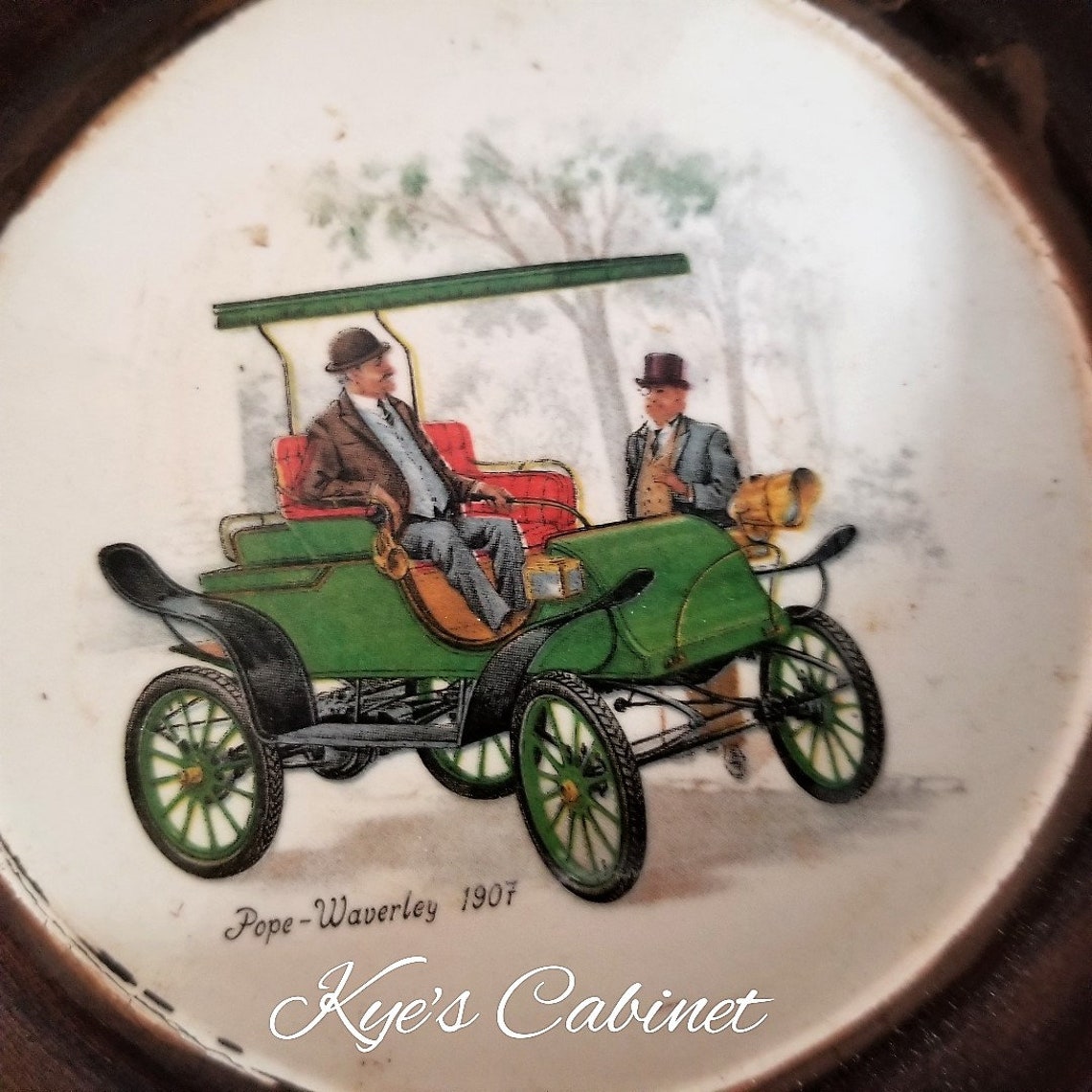 Antique Automobile Ceramic Plaque Set of 4 Horseless Carriage | Etsy