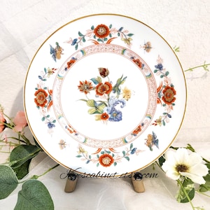Haviland Limoges Salad Plate: Cathay Chinoiserie Floral, 7 3/4&quot; French China