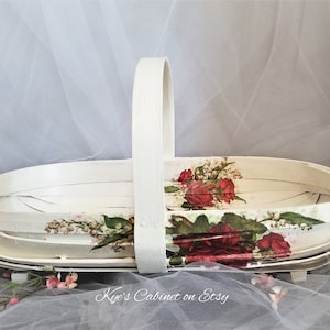Vintage Neutettau Germany US Zone Porcelain Basket Gold Trim Roses