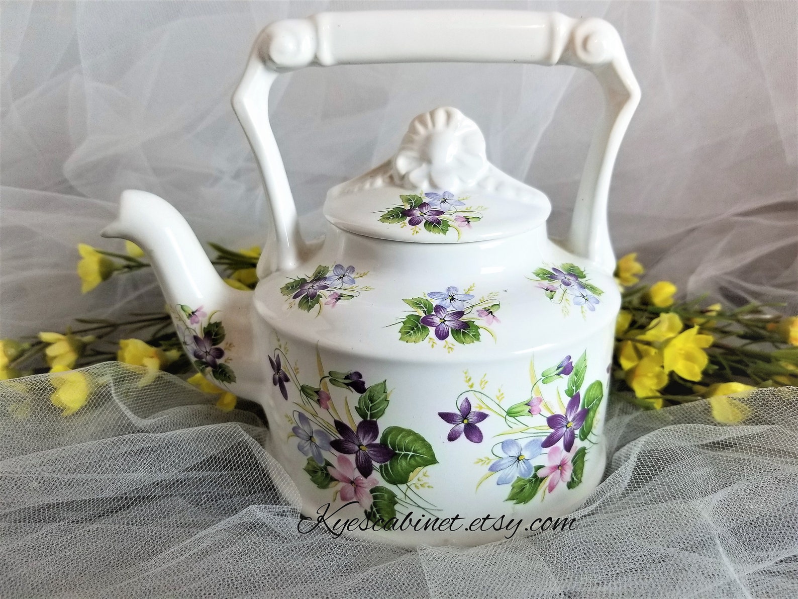 Arthur Wood England Teapot 6344 Vintage Beautiful Violet Etsy