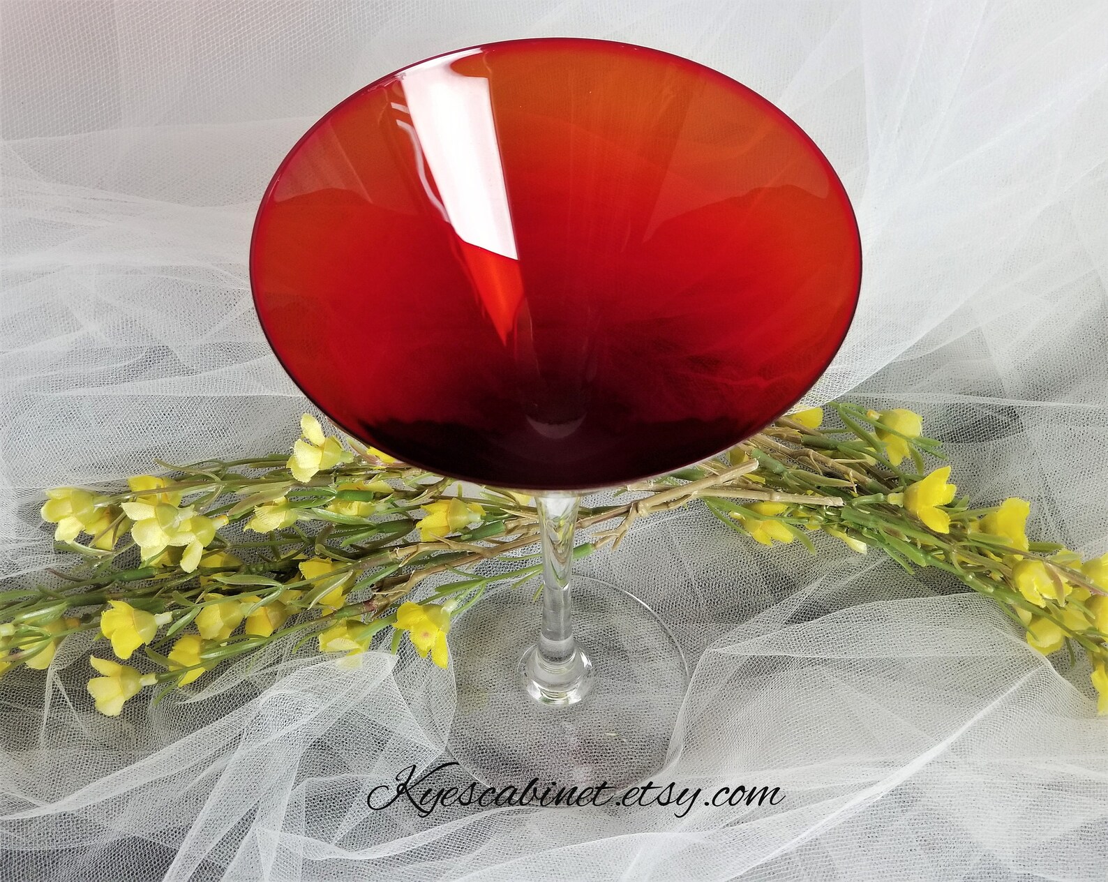 Jewel Tone Martini Glasses Set of 3 Multicolor Stemmed Etsy