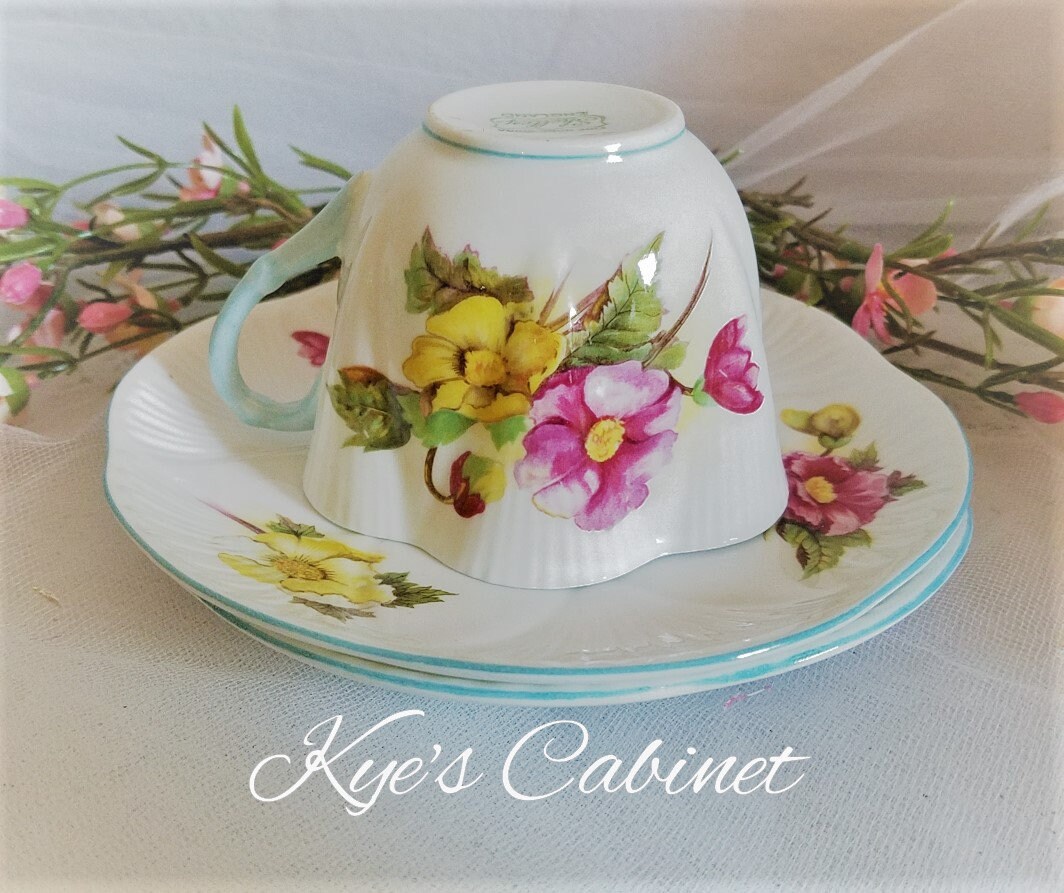Elegant Shelley Fine Bone China begonia Teacup and Etsy
