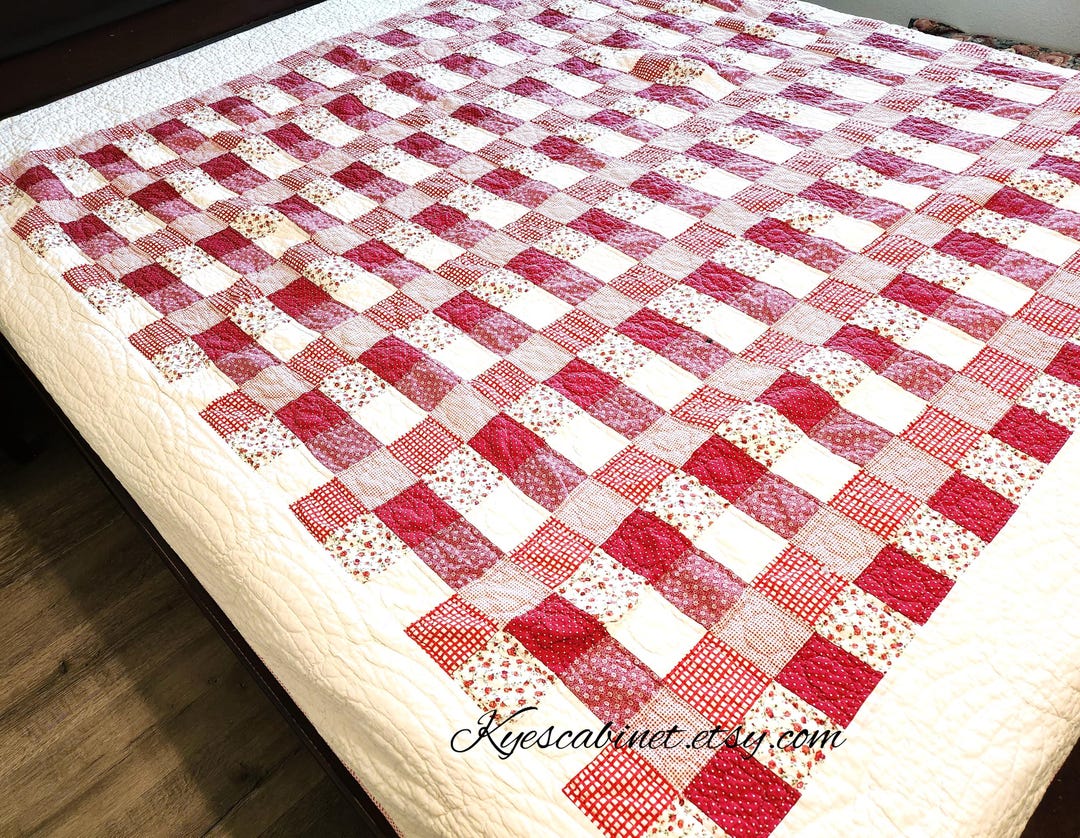 Pink - Jacquard Patchwork Cotton Double Bedsheet Set (106 x 83 in)