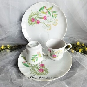 Shafford Herbs & Spices Teacup and Snack Tray Set of Two