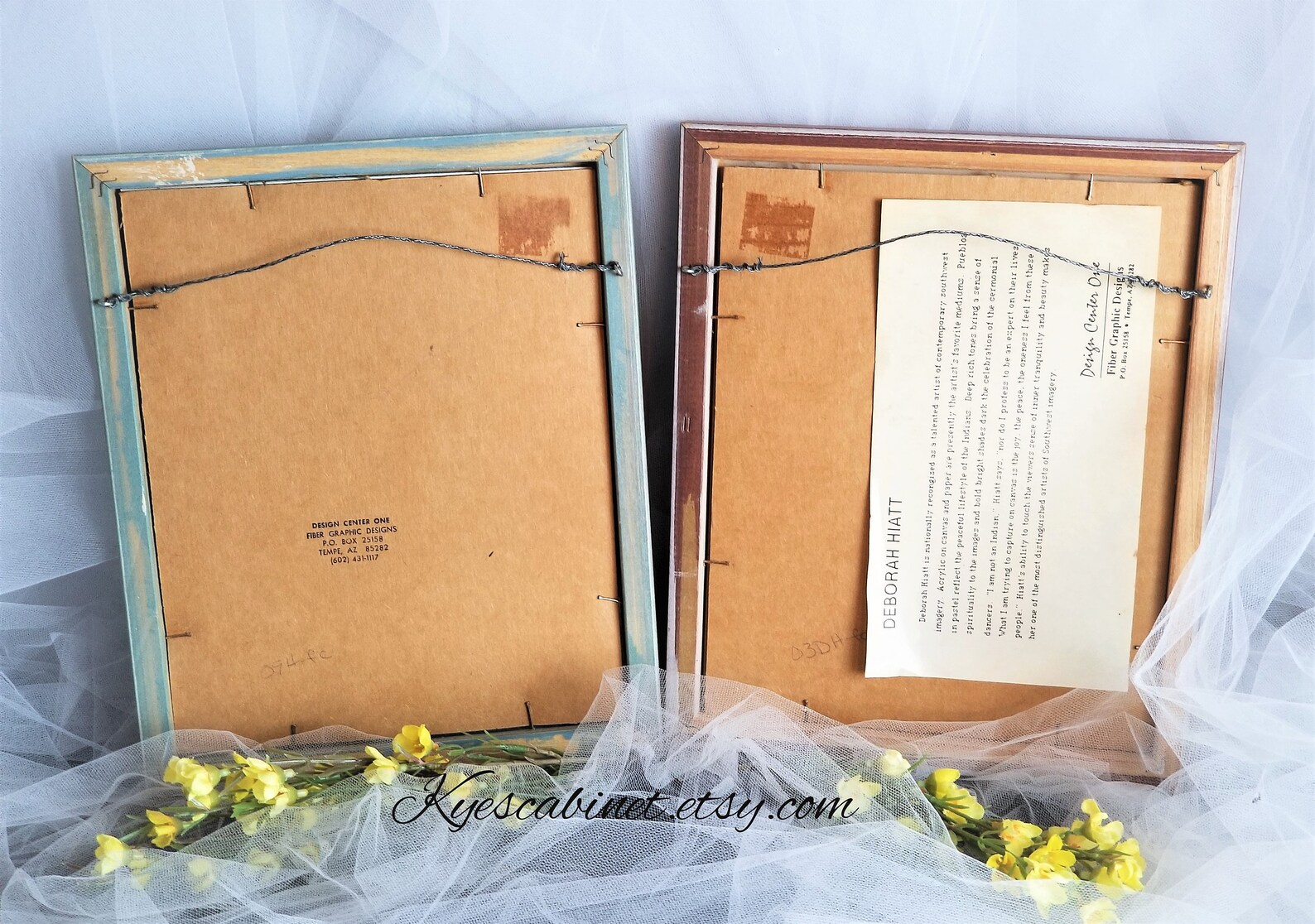 Pair of Deborah Hiatt's Framed Acrylic on Canvas Prints Etsy