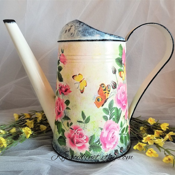 Galvanized Watering Can Etsy