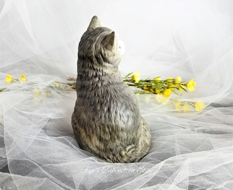 British Shorthair Cat Figurine Classic Cats Munro 1995 Blue Etsy