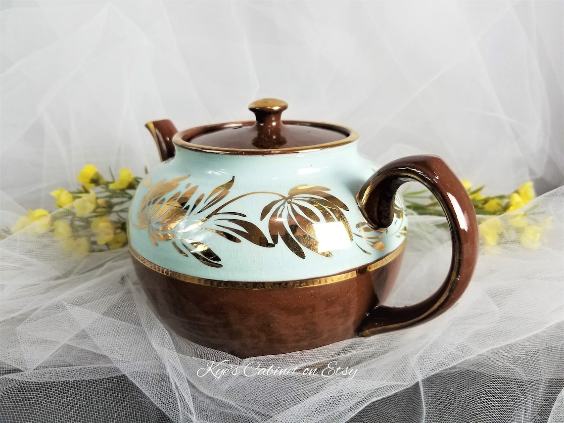 Sadler Staffordshire Teapot 2309 Made in England Brown and Etsy