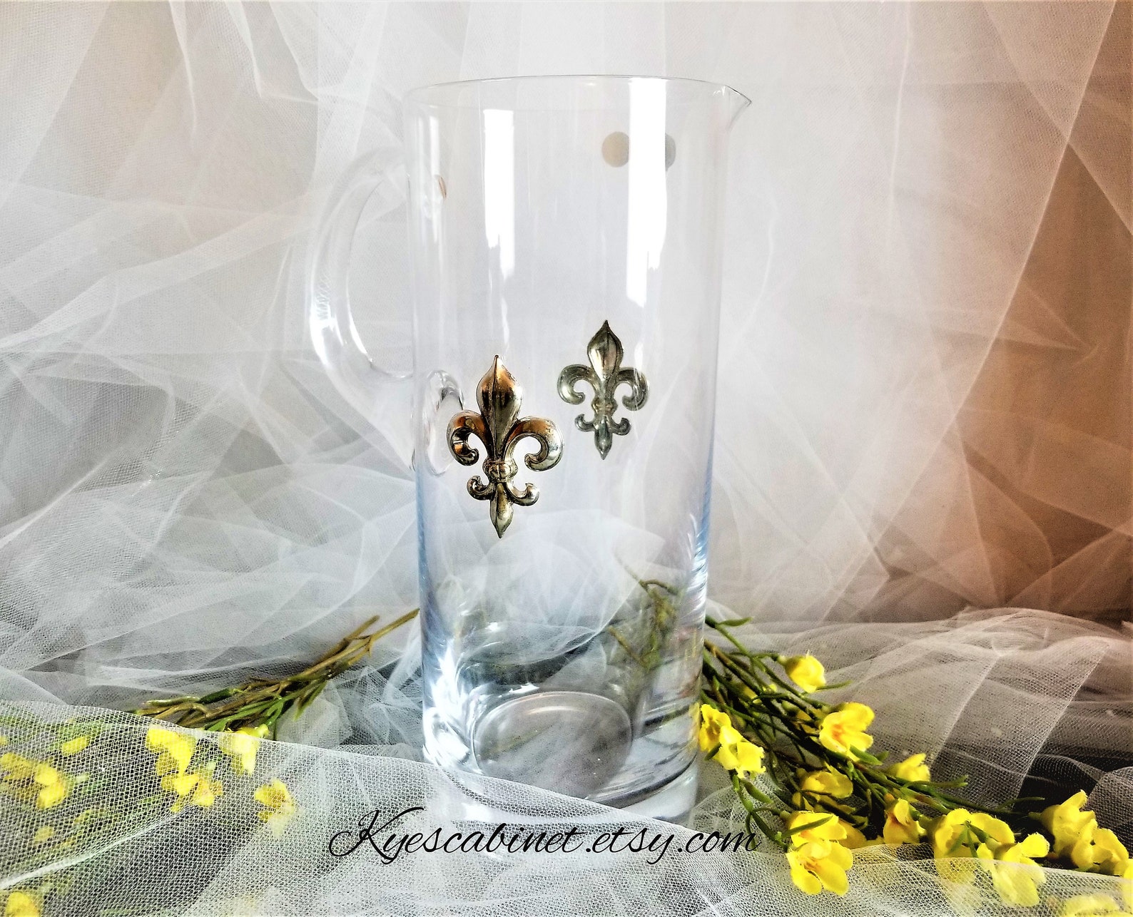 Bohemia Crystal Pitcher Made in Czech Republic 100 Lead Free Etsy