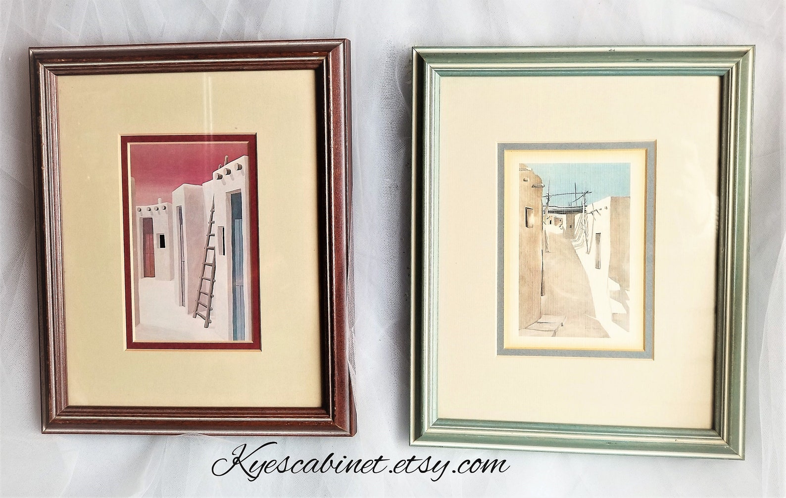 Pair of Deborah Hiatt's Framed Acrylic on Canvas Prints Etsy