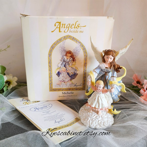 Angels Beside Me Figurine "Michelle Guardian of Motherhood", Dorothy Ingrid Artist, Original Box with COA, Special Gift for Mother