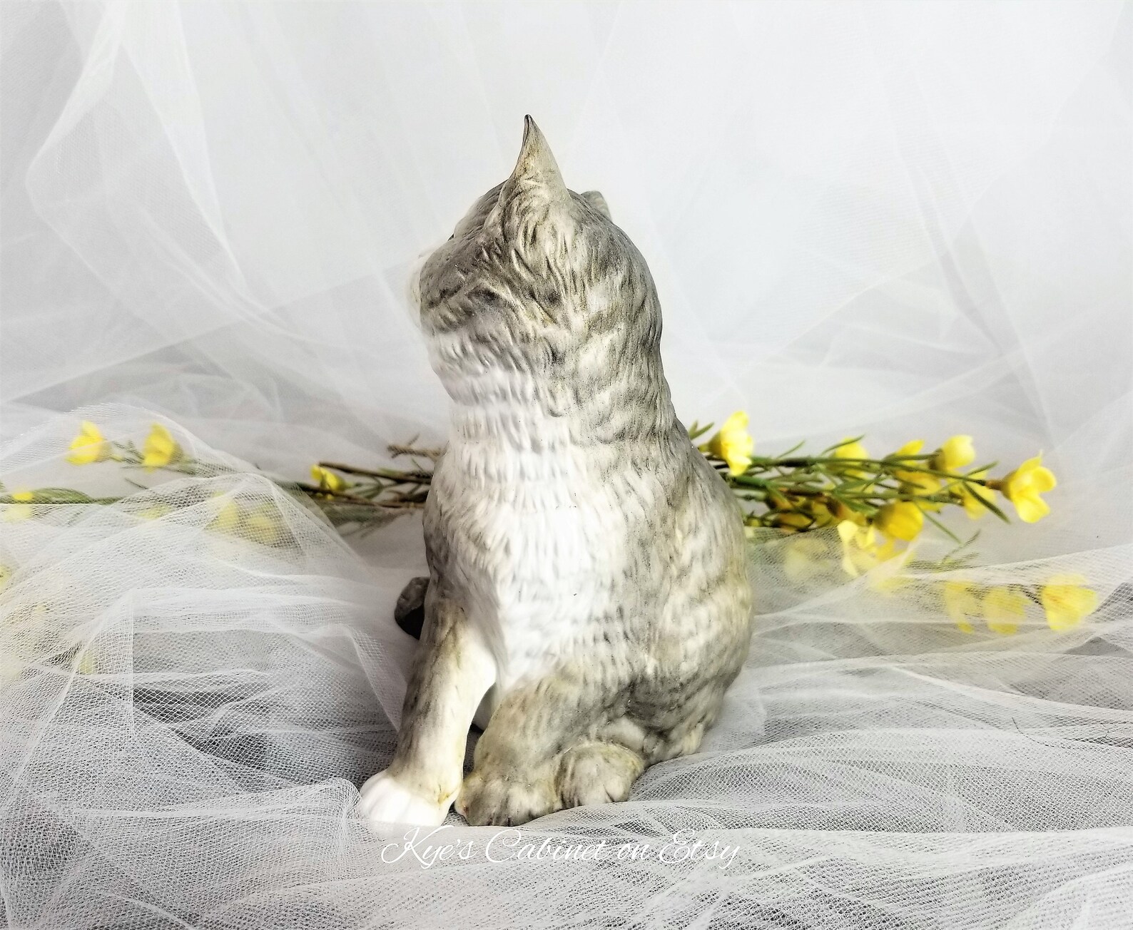 British Shorthair Cat Figurine Classic Cats Munro 1995 Blue Etsy