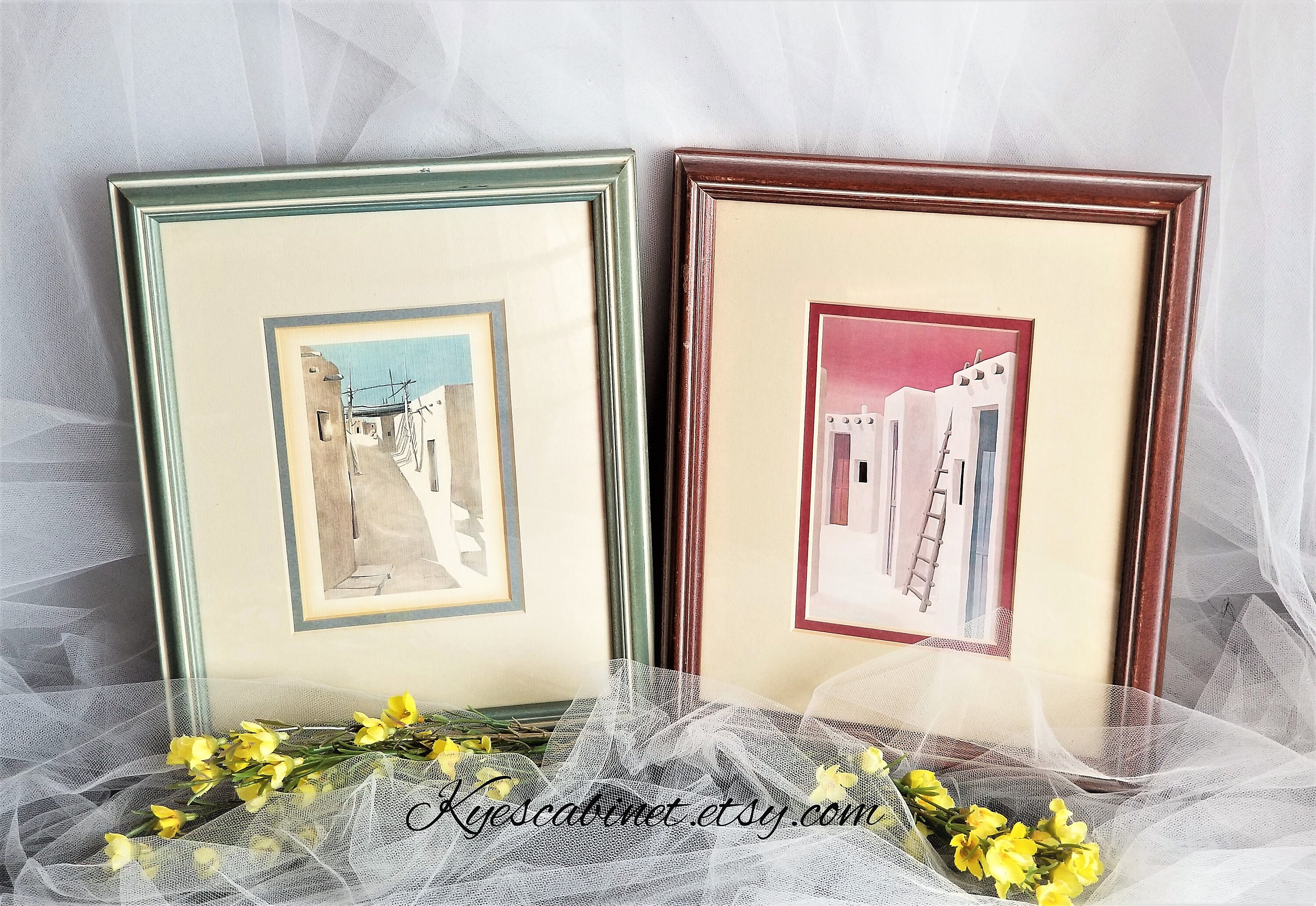 Pair of Deborah Hiatt's Framed Acrylic on Canvas Prints Etsy