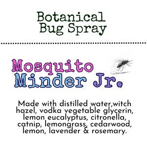 2oz. Travel Size DEET-Free Bug Spray | Mosquito Minder Jr. Kid-Friendly Mosquito Repellent | Botanical Outdoor Spray for Children Under 10
