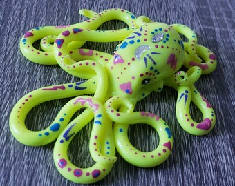 Cyndi, polymer clay octopus figurine