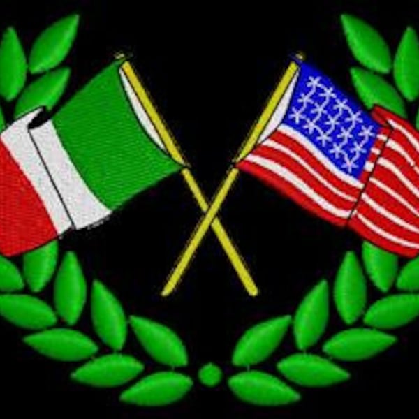 Italian American Flag Crest