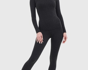 Women's thermal underwear GV set of leggings and sweater