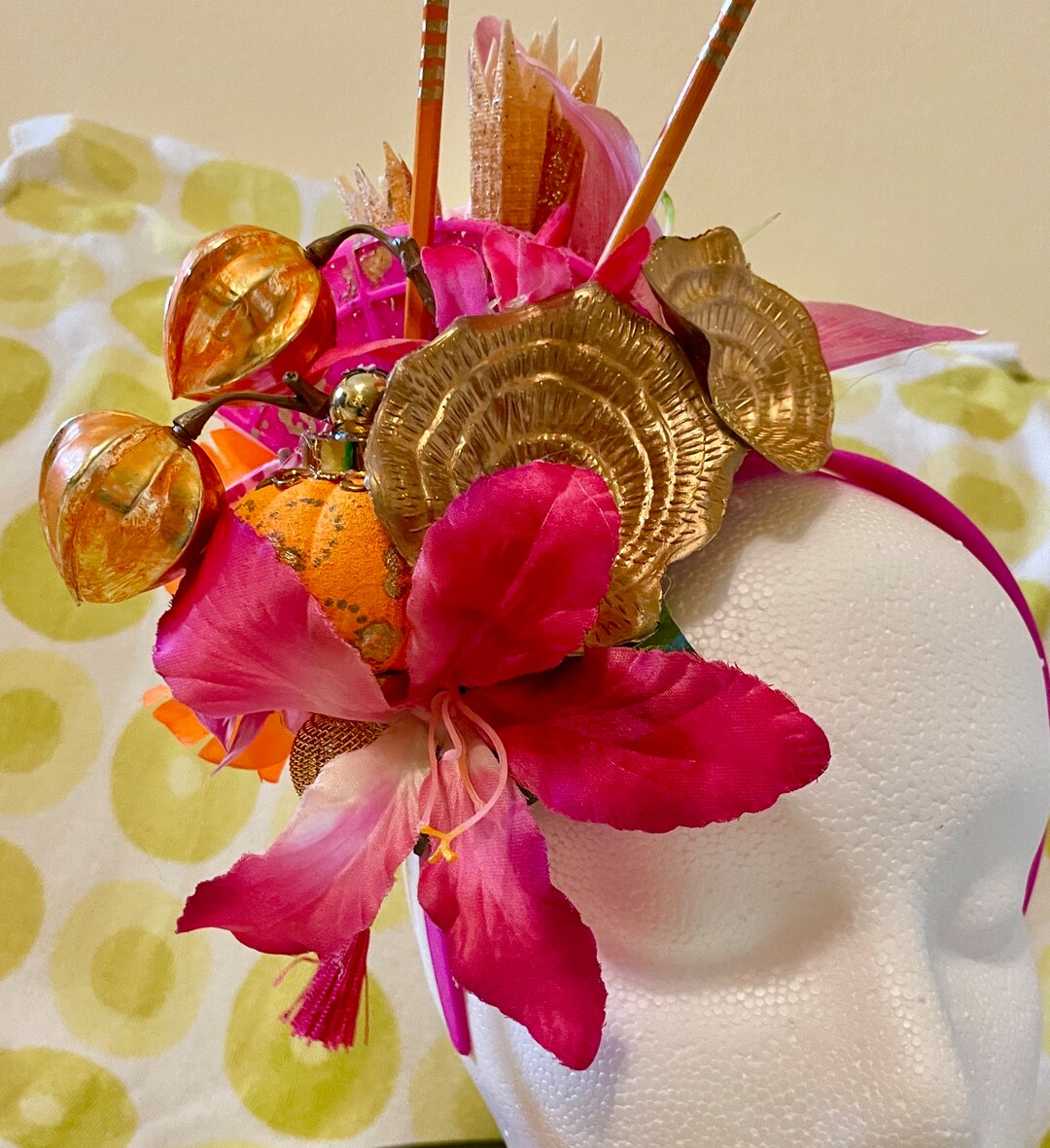 Asian Lantern Chopsticks Fan Angel Trumpet Lotus Hibiscus Far East