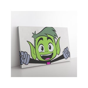 Beast boy canvas poster Teen titans GO