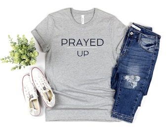 Short-Sleeve Unisex T-Shirt Prayed up  Christian Clothing