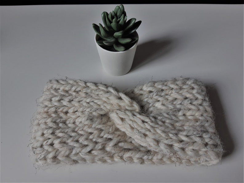 earwarmer New Knit The Change Tricot\u00e9 Twist Band Headband Handmade