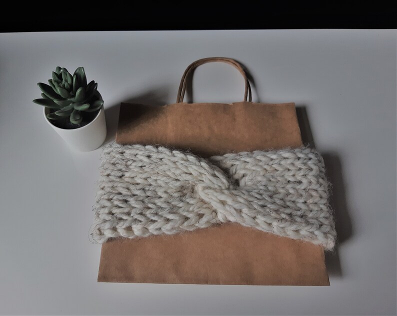 earwarmer New Knit The Change Tricot\u00e9 Twist Band Headband Handmade