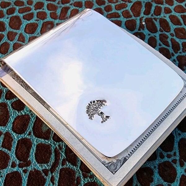 110g Phantom Huge Wide Argentium Sterling Silver Money Clip, High Polished Sleek Full Fold, Thick 940 Large Handmade Personalizable Art USA