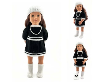 18 Inch Doll Knitting Pattern: Isabelle Outfit (PDF Pattern)
