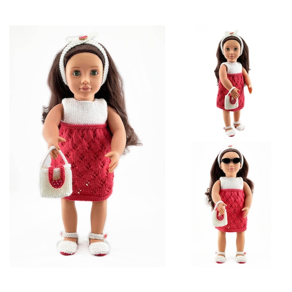 Knitting Pattern To Fit 18 inch Dolls Such As American Girl, Our Generation, Maplelea Girl And Others With The Same Proportions