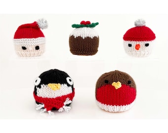 Christmas Chocolate Orange Cosies Knitting Pattern: Santa, Snowman, and More (PDF Pattern)