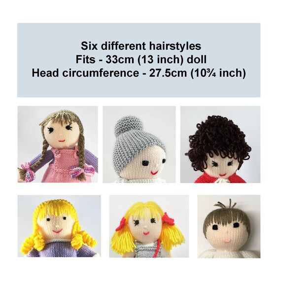 Dolls Hair Knitting Pattern Doll Making PDF Doll Hair Wig - Etsy Australia Dolls Hair Knitting Pattern Doll Making PDF Doll Hair Wig - Etsy Australia
