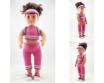 Dolls Clothes Knitting Pattern for 18 inch dolls