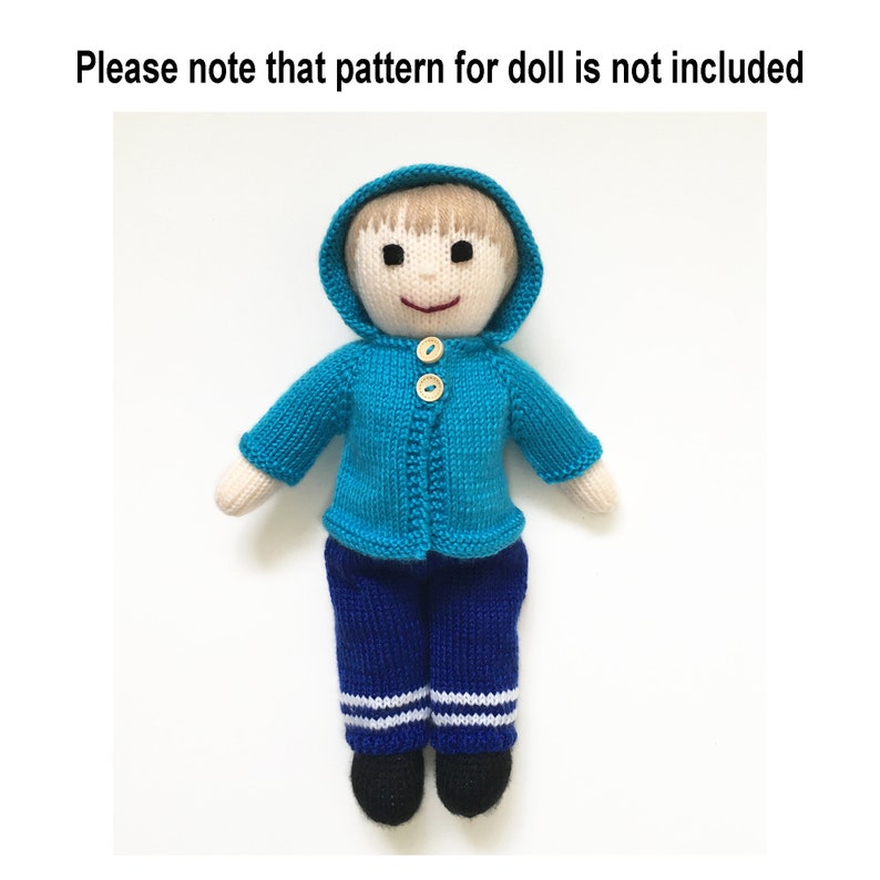 Knitted Dolls Clothes Pattern Dolls Outfit Doll Hoodie Dolls Etsy